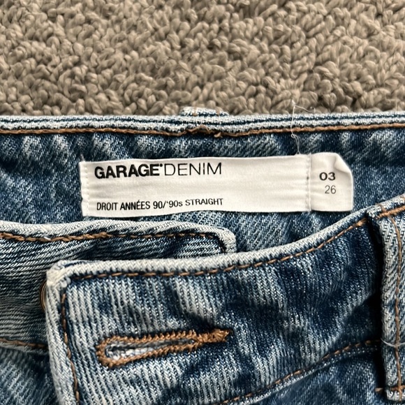 Garage denim 90s straight jeans, size 3 (26) - Picture 2 of 5